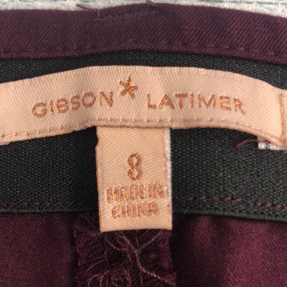 Gibson Latimer Burgundy Bootcut Pants 8 - Picture 3 of 9